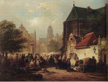 unknow artist European city landscape, street landsacpe, construction, frontstore, building and architecture. 094 oil painting picture